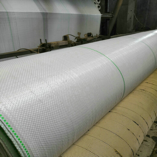 温室大棚白色网格布编织形状白色地布编织布园地布